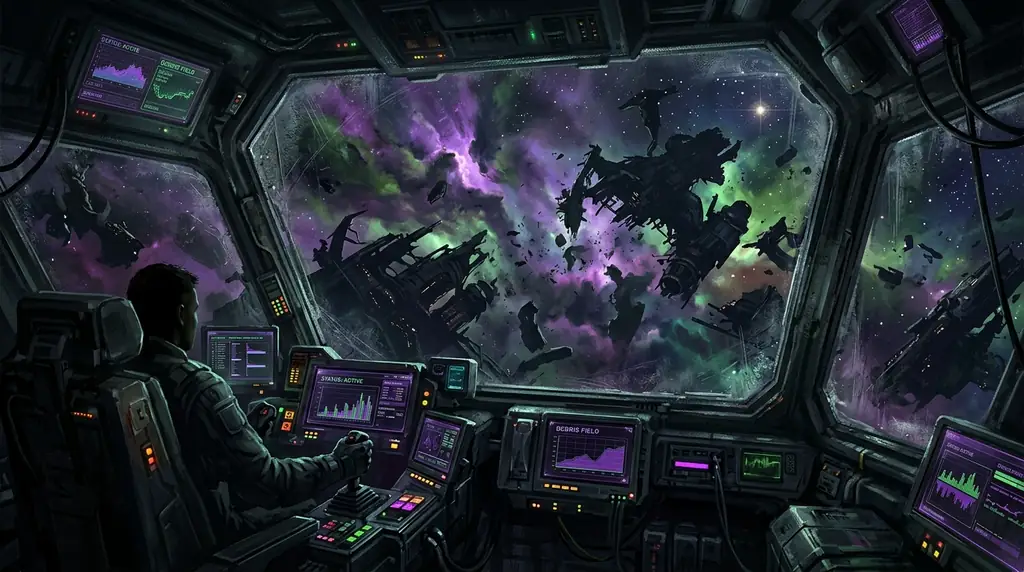 Deep Space Nebula Background
