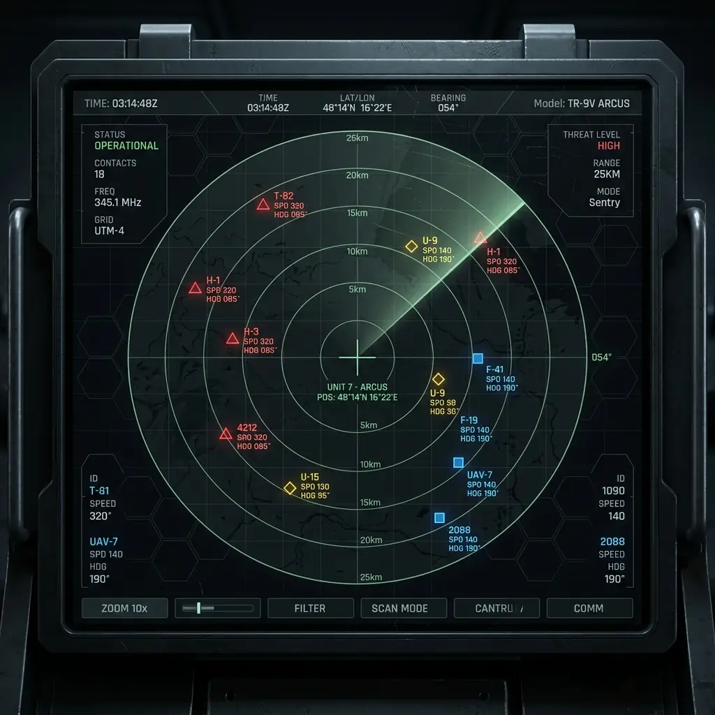 Radar Grid Background